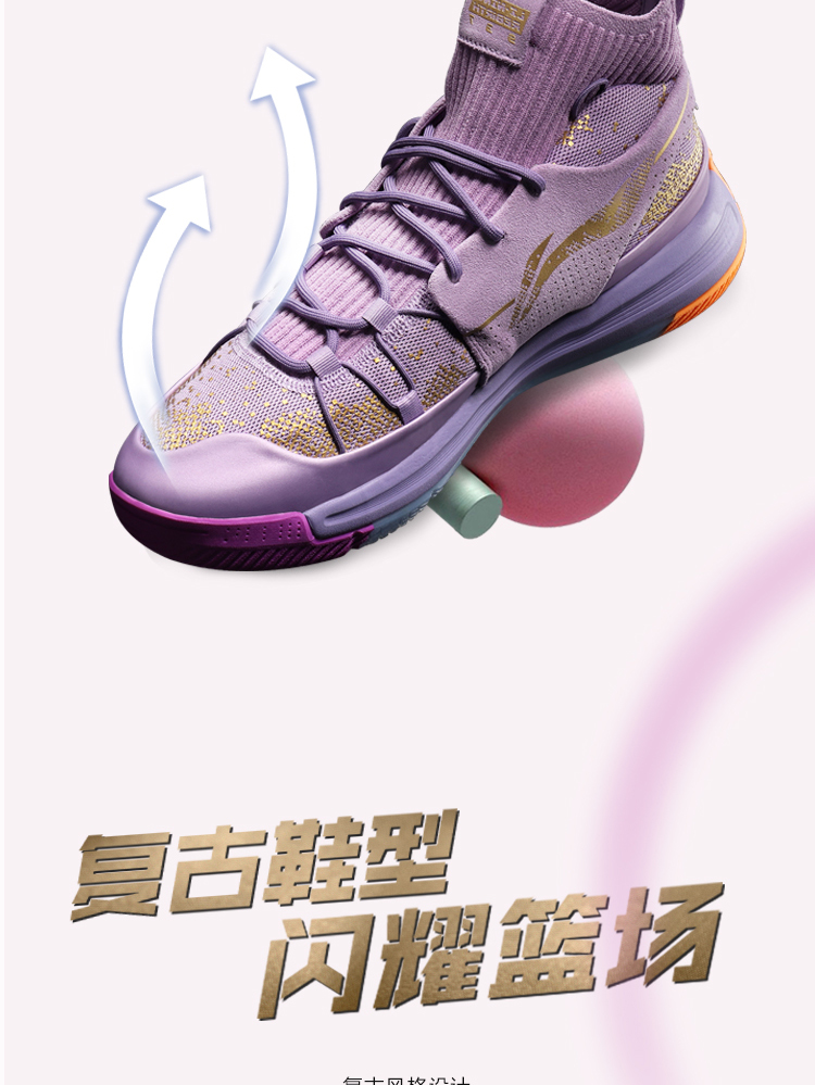 Giày bóng rổ Li Ning 937 nam 2019 quy mô rồng mới năm đầu tiên hủy diệt trở lại Wade way mùa hè cao để giúp giày thể thao - Giày bóng rổ giày thể thao nam biti's