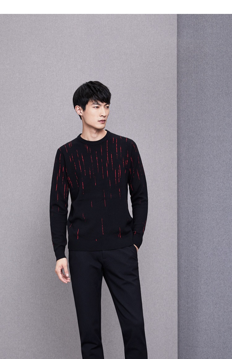 Áo len cổ lọ dài tay cổ lửng của nhà hàng HLA / Haicang 2018 shop đồ nam cao cấp