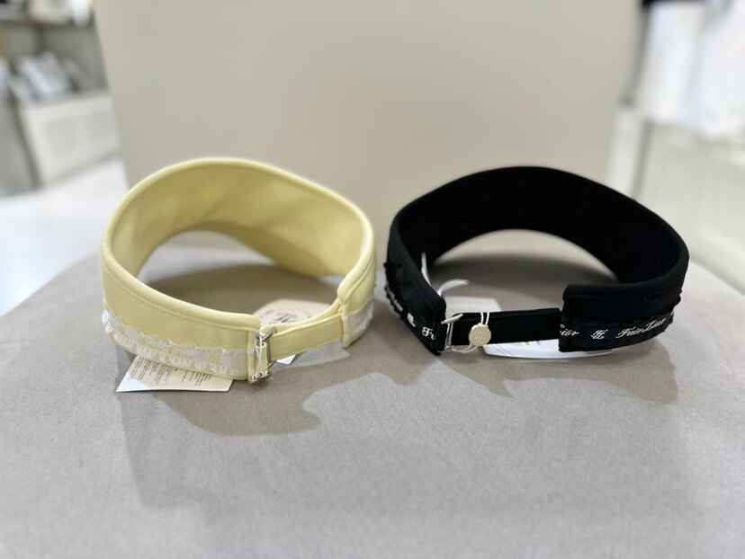 diy编织材料包 fl女士高尔夫球帽24春季新款百搭休闲时尚运动蕾丝边无顶防晒帽