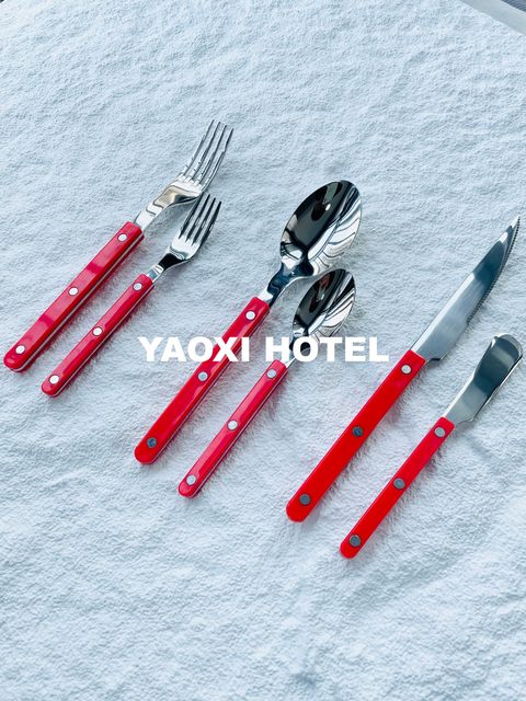 Medium-style Western restaurant knife and fork spoon 304 tableware fruit fork dessert spoon souvenir