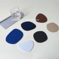 Ins special-shaped coaster set 7 a set of felt material absorbent Morandi Nordic table mat desktop photo props
