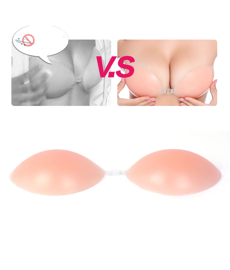 Silicone vô hình áo ngực / núm vú / ngực đồ lót vô hình cô dâu ảnh cưới dày mà không có dây đeo vai áo ngực nữ