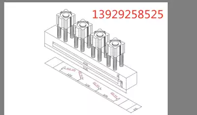 Plastic bag punching machine gantry R-angle porous multi-position pneumatic punch drill