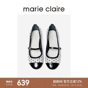 Mc women's shoes black and white hollow mary jane 25 summer round toe spliced lace single shoes marieclaire women's shoes Mc women's shoes black and white hollow mary jane 25 summer round toe spliced lace single shoes marieclaire women's shoes