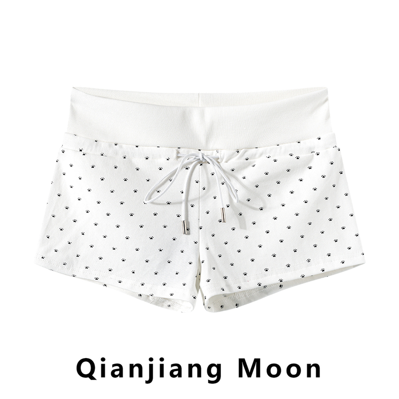 Korean-Style Low-Waist Slimming Printed Sports Casual Shorts for Women, New Summer Style Hot Girl Hip-Hugging Hot Pants for Outerwear