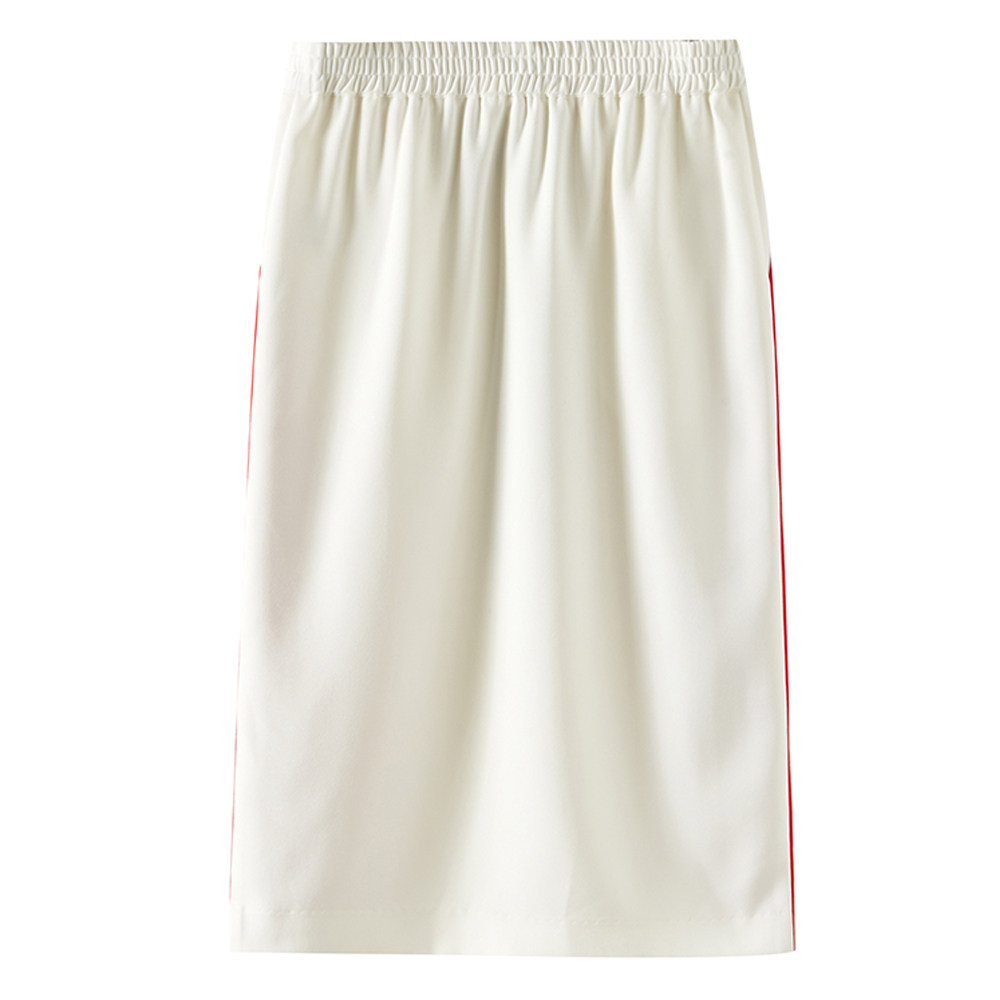 Metersbonwe skirt women's summer new Hong Kong style retro sports style embroidered webbing 758344