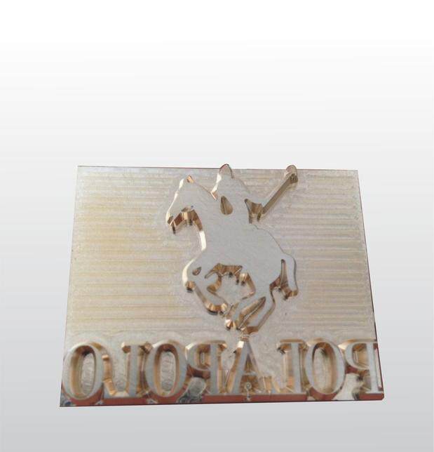 Custom-made copper molo logo Branded Chinese Die Bronzed gold model leather embossed die bronzed version Punch