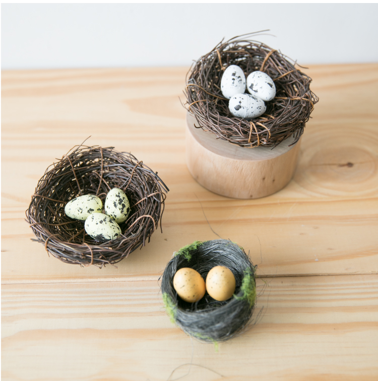 Dì Mini Mô phỏng Chim yến Chim yến Trứng Trang trí nhà rơm Cửa sổ sáng tạo Chụp đạo cụ Trang trí nhỏ trang trí nhà rẻ đẹp