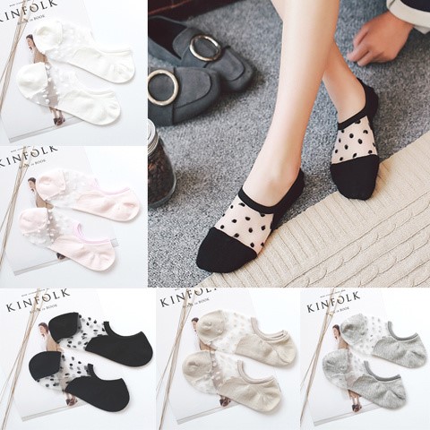 (8 double dress) Sox children Short socks Summer slim fit Short-barrel Stealth Sox Crystal Silk Stockings Glass Silk Stockings