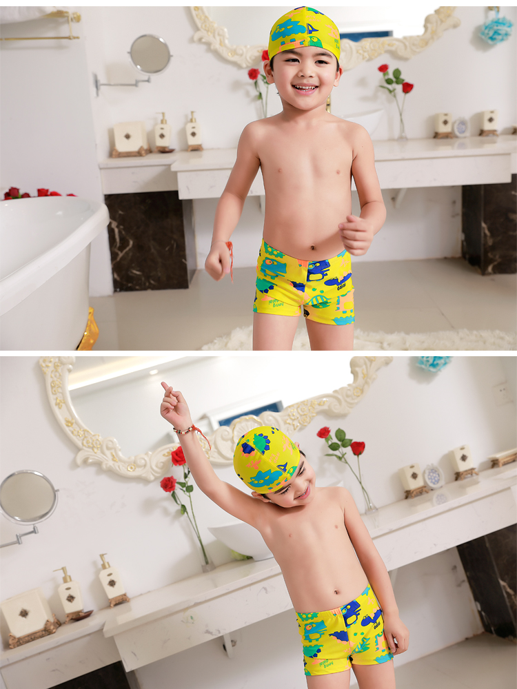 Đồ bơi cho trẻ em trai Bơi chia tay Boxer Bơi Cap Mũ bơi Cartoon - Bộ đồ bơi của Kid đồ bơi mẹ và bé