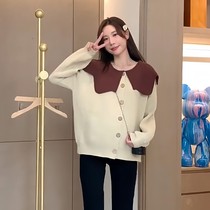 Soft and waxy sweater for pregnant women fashionable age-reducing versatile top