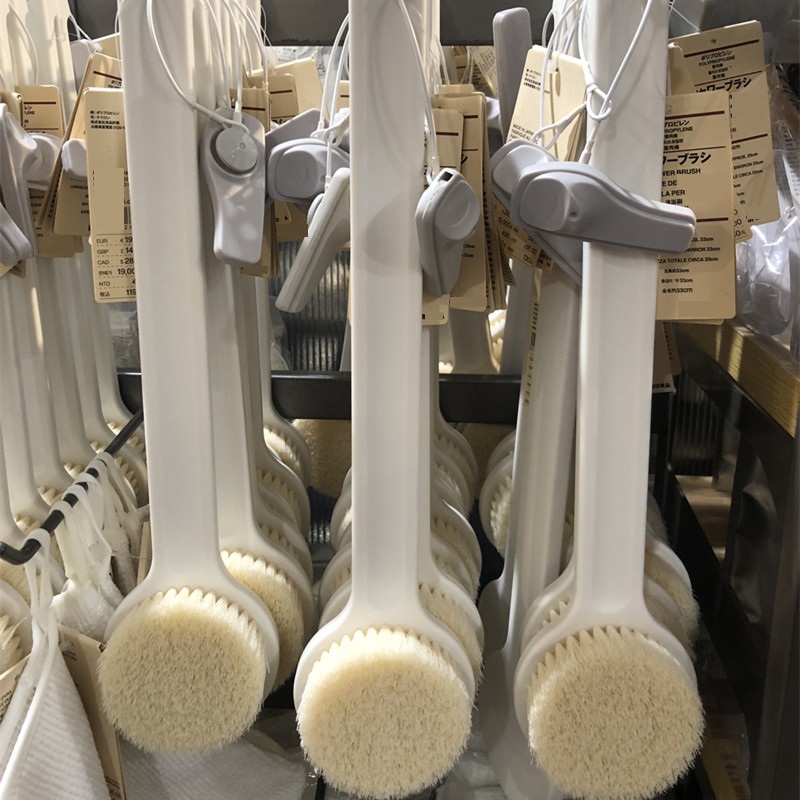 日本製正規品 MUJ ポリプロピレン バスブラシ 背中用 アーティファクト バスブラシ ロングハンドル ソフト毛 背中用ブラシ