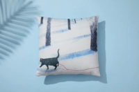 Зимняя подушка, из хлопка и льна