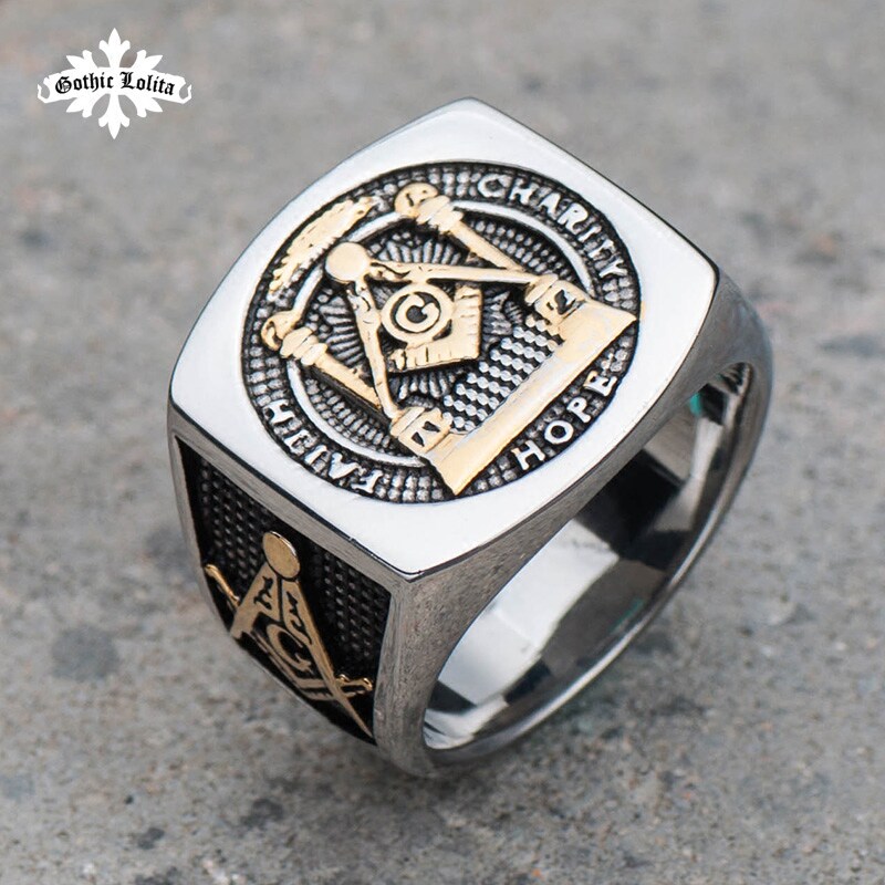 Bague homme GOTHICLOLITA en Acier au titane - Ref 3086994 Image 1