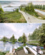 Architectural Landscape Renderings Post-Production Psd Material Collage Competition Style Material Textures Color Cards People Plants Ps