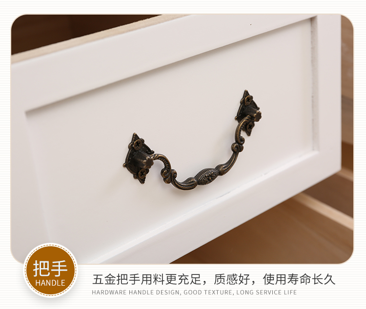 Simple châu Âu gỗ rắn bàn cạnh giường đã sẵn sàng để mở rộng phòng ngủ hẹp sáng tạo đơn giản tủ tủ nhỏ Thềm lục địa 25cm Mini - Buồng tủ gỗ mini