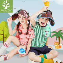 Korean version of KK Tree Childrens hat spring summer cap for boys and girls baseball cap dome sunshade sunscreen breathable hat
