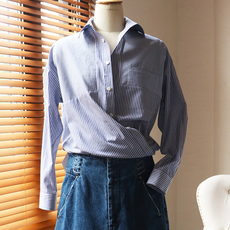 CM Cest moi love too late for two wearing 100 lap classic Striped Shirt Spot