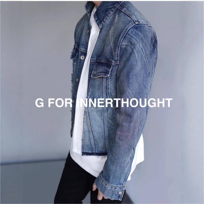 G for Innerthought Washed Remake Denim Jacket Men's Coat Kuroki Short Vintage High-End G for Innerthought Washed Remake Denim Jacket Men's Coat Kuroki Short Vintage High-End