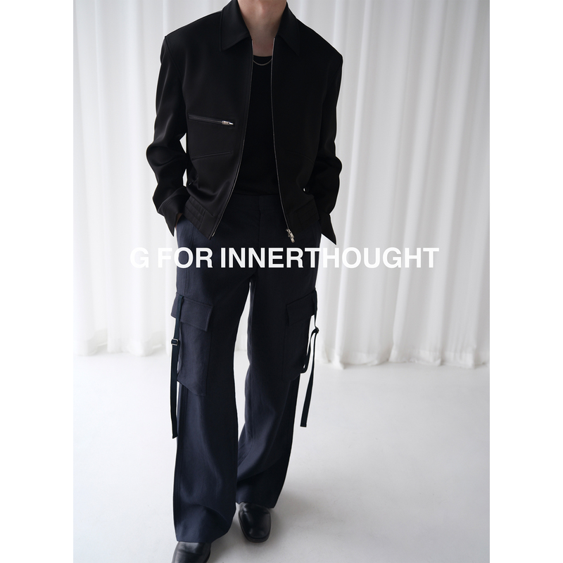 G for Inner Thought | Japanese Imported Ultra-Fine Mercerized Wool Satin Lightweight Urban Commuter Jacket
