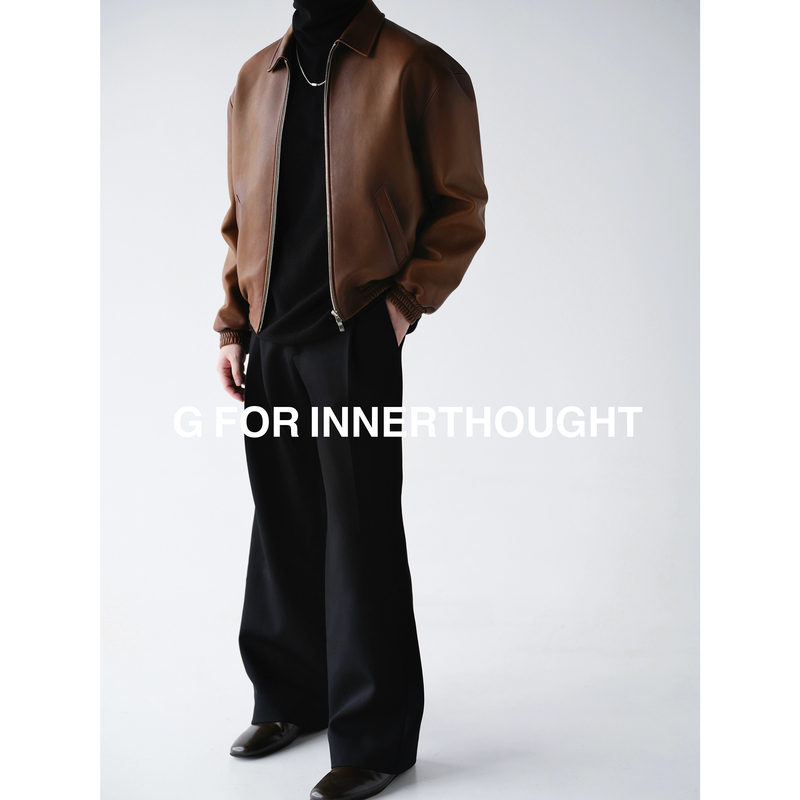 G for Innerthought Turkish P*Ada Same Source Hand-Painted Sheepskin Jacket Leather Coat G for Innerthought Turkish P*Ada Same Source Hand-Painted Sheepskin Jacket Leather Coat