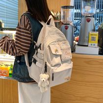  Girls school bag female Korean version of Harajuku ulzzang fashion high school student backpack female large capacity computer backpack