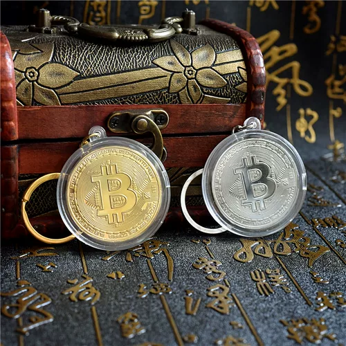 Биткойн Золотая монета BTC иностранная валюта Bit B -USD World Coin Memorial Coin Gift Gift
