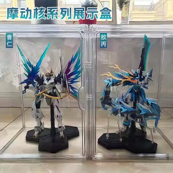 Figure display box with magnetic suction, high transparency and dust-proof display