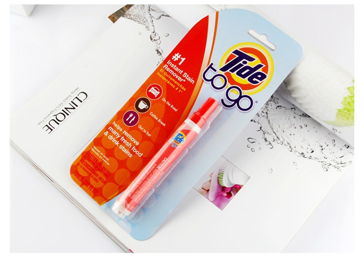nước tẩy trắng quần áo cho bé Hoa Kỳ mua Tide to Go Tide xách tay khử trùng bút quần áo để tẩy vết bẩn bút làm sạch vết bút - Dịch vụ giặt ủi 	nước tẩy quần áo màu kao