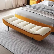 Italian light luxury bed end stool bedroom bedside stool bed couch modern long strip shoe changing stool small apartment living room sofa stool