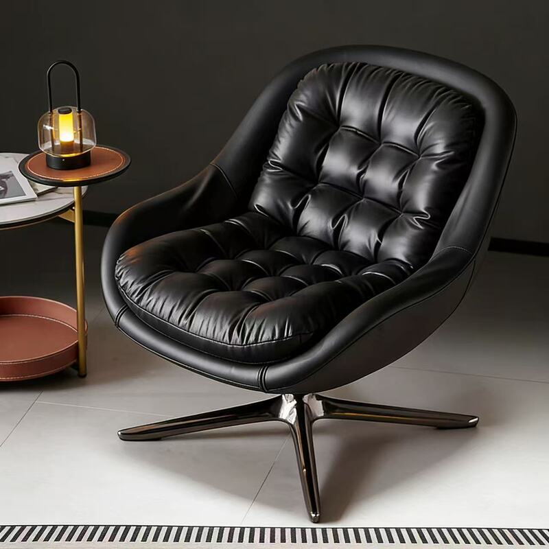 Kendall Leisure Chair Designer Creative Living Room Single Sofa Chair Minimalist Light Luxury Swivel Chair
