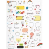 Ponybrown Bear милый дневник -альбом Руководство по росте наклейки на Diy Diary Дневник альбом Good Products 2