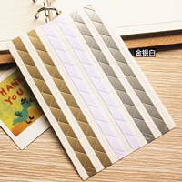 ПВХ угловой наклейка и серебряный белый