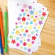 Star Color Color Sticker (6 кусочков одного набора)