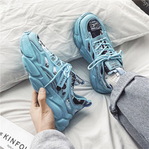 Mens shoes casual sneakers 2021 new autumn slap shoes and Korean version of old summer trend tide shoes and running shoes