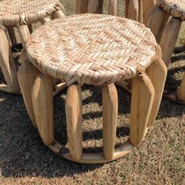 Drum stool bamboo stool low stool bamboo products ethnic minority traditional handicrafts