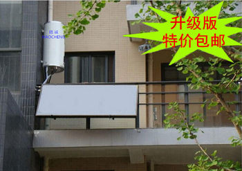 Flat Solar Panel Balcony Wall-Mounted Solar Water Heater for Home Use, Balcony Solar Water Heater for High-Rise Buildings