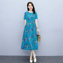 Hangzhou Four season Qingsuhang womens clothing 2022 Summer new crushed cotton linen dress name Yuanyan Breeze Skirts Senior Sensation