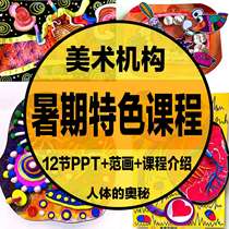 2024 D7-29 Studio Creative Art Summer Human Body Mysteries Course 12 PPT Courseware ~ Art Institution