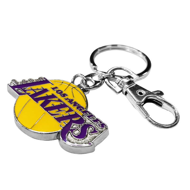 Металлический брелок NBA, подвеска команды Lakers Warriors Suns Celtics