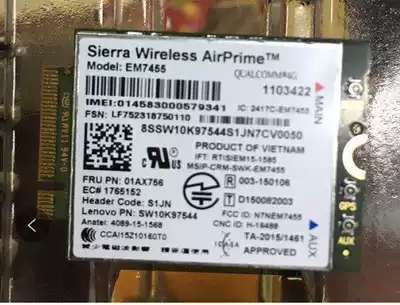 GOBI6000 EM7455 01AX756 L570 A475 P51 P71 T470 X1 4G Module