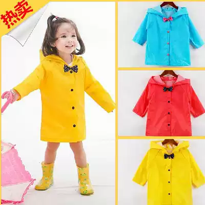 Cute bow Children Baby baby raincoat Princess children poncho men and women children light and thin yuyi