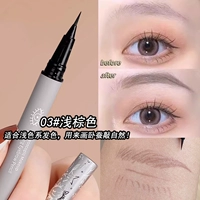 Водный карандаш для бровей светло-коричневого цвета подойдет для светлого цвета волос №03.