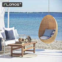 Net red hanging basket rattan chair adult indoor swing birds nest rocking chair lazy chair hammock cradle chair home balcony hanging chair