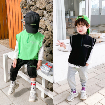 (20% off for 1 piece)Boys pullover vest Childrens Spring and Autumn Childrens clothing Big childrens baby Western style top Boys Korean spring