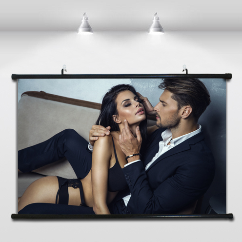 Passionate Kissing Couple, Male and Female Kissing and Hugging Poster, Bar Nightclub Decorative Painting, Hanging Painting, Waterproof Bedroom Art Painting