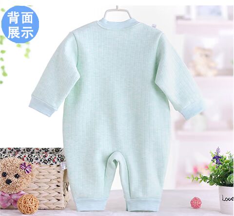 Quần áo sơ sinh mùa thu và mùa đông cho bé những bộ đồ ấm áp dày lên 0-3-6-12 tháng Bộ đồ ngủ mùa đông body chip tre em
