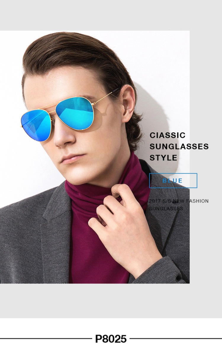 LOHO hipster kính phi công phân cực kính râm mặt tròn cá tính ếch gương cận thị kính râm nam lái xe gương gọng kính đẹp