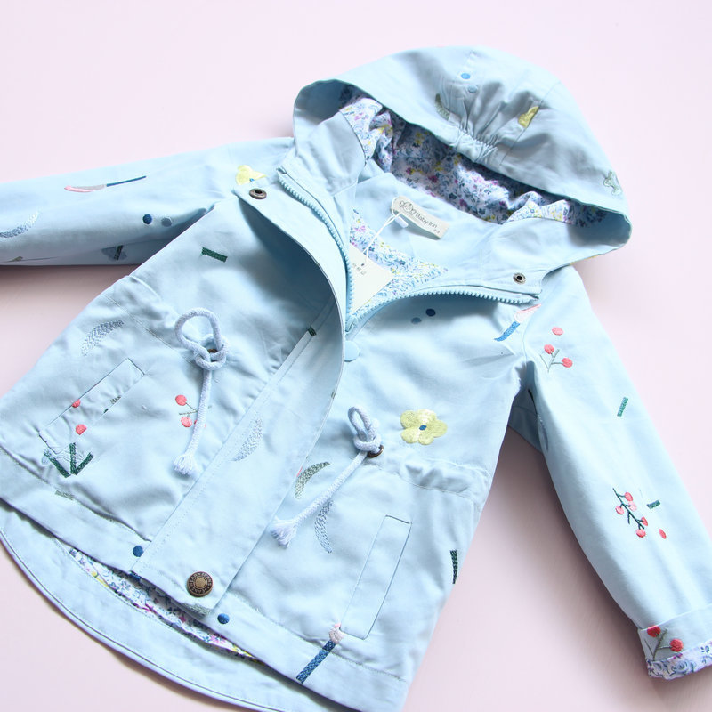Áo khoác cotton dày cho bé gái cộng với áo gió nữ 2018 mùa thu mới phiên bản hàn quốc mùa xuân và áo khoác cotton nhỏ áo khoác jean mềm chống nắng cho bé