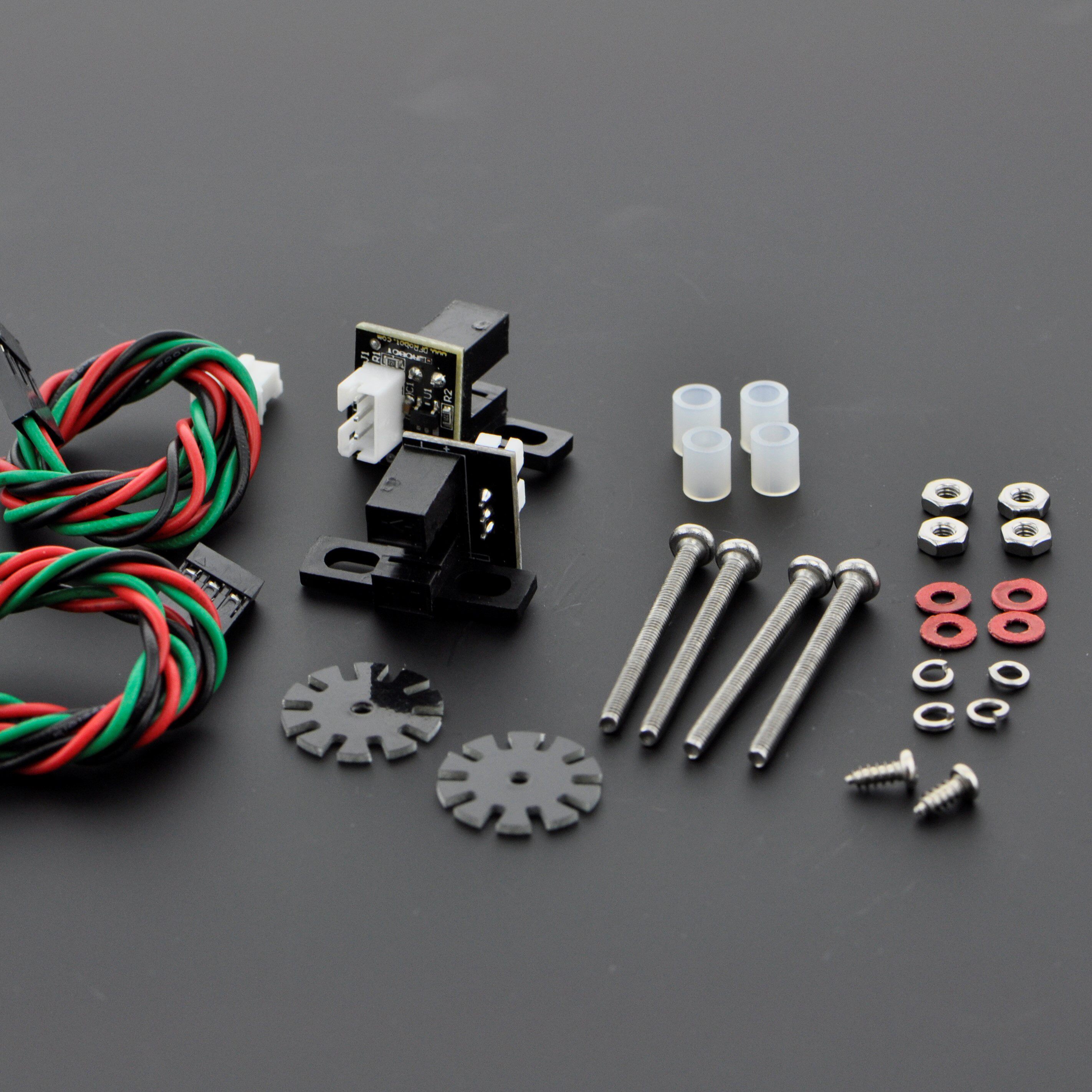 DFRobot A4WD 3PA robot trolley encoder kit rev sensor SEN0038